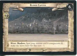 Lord Of The Rings CCG Card RotK 7.U355 Ruined Capitol - Image 1