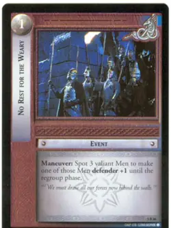 Lord Of The Rings CCG Card BohD 5.R86 No Rest For The Weary - Image 1