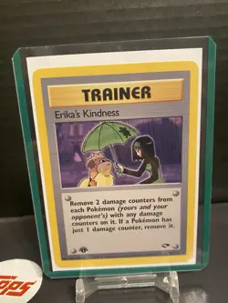 Erika's Kindness 103/132 Gym Challenge 1st Edition Rare Pokemon Card TCG - Image 1