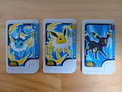 Umbreon Jolteon Vaporeon Mezastar Frienda Pokemon Card Japanese Pick Tag - Image 1