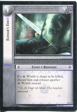 Lord Of The Rings CCG Card SoG 8.R33 Elessar's Edict - Image 1