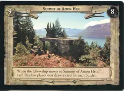 Lord Of The Rings CCG FotR Card 1.C362 Summit Of Amon Hen - Image 1