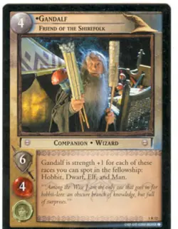 Lord Of The Rings CCG FotR Card 1.R72 Gandalf Friend Of The Shirefolk - Image 1
