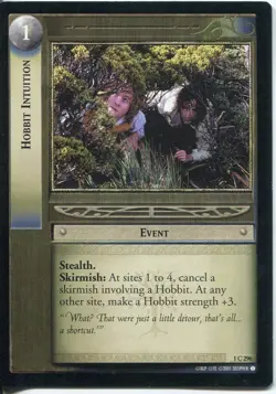 Lord Of The Rings CCG FotR Card 1.C296 Hobbit Intuition - Image 1