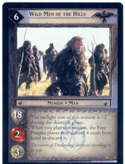 Lord Of The Rings CCG Card BohD 5.R4 Wild Men Of The Hills - Image 1
