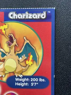 Charizard #06 Burger King PokeTrivia Card Pokemon TCG MP/DMG - Image 3