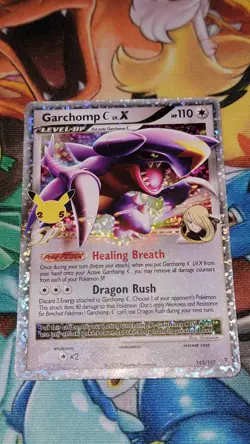 Garchomp C LV.X 145/147 Celebrations: Classic Collection Holo Pokemon Card - NM - Image 1