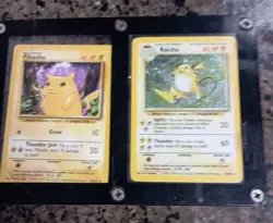 Pokemon Pikachu card 2nd edition barely rare card 1995 MINT RAICHU HOLO RARE - Image 2