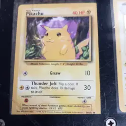 Pokemon Pikachu card 2nd edition barely rare card 1995 MINT RAICHU HOLO RARE - Image 3