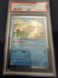 Pokemon TCG Psyduck Scarlet & Violet Holo Mega Evolution Promo Card 007 - Image 1
