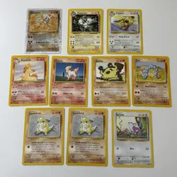 Pokemon Legendary Collection Reverse Holo Hitmonlee Damaged & Card Lot - Image 1