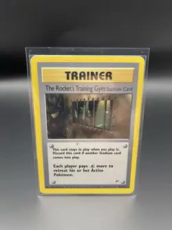 Pokemon TCG Trainer The Rocket’s Training Gym Stadium Card 104/132 - Image 1