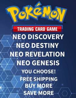 Neo Discovery Revelation Genesis Destiny Vintage Pokemon Cards 12/1 - Image 1