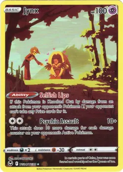 Jinx TG04/TG30 Trainer Gallery Holo Rare Pokemon Silver Tempest English Cards - Image 1