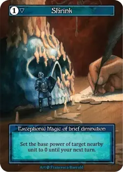 Sorcery: Contested Realm Beta Shrink Exceptional Foil NM - Image 1