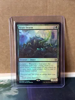 MTG, Scute Swarm FOIL 203 ZNR Promo NM Zendikar Rising - Image 1