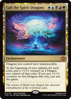 Call the Spirit Dragons [Tarkir: Dragonstorm] Magic MTG - Image 1