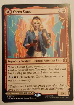 Gwen Stacy / Ghost-Spider SPM #78 Mythic Regular NM+ - Image 1