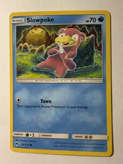 Slowpoke Common SM - Lost Thunder 54/214 Pokemon US SELLER - Image 1