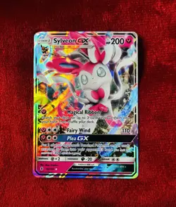 Pokemon TCG Sylveon GX Full Art Ultra Rare SM Guardians Rising 92/145 Mint - Image 1