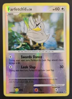 Pokemon FARFETCH'D 49/132 Reverse Holo Secret Wonders - Played 🍒 - Image 4
