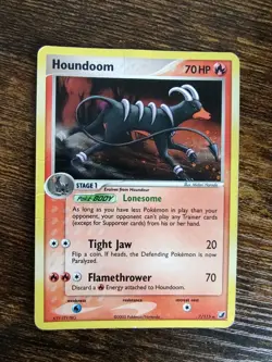 Pokemon Houndoom 7/115 Ex Unseen Forces Rare Holo - Image 1