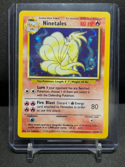Ninetales 12/102 Holo Rare Pokemon 1999 Unlimited Base Set LP/NM - Image 1