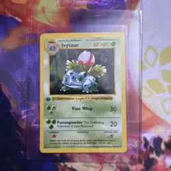 Ivysaur Pokemon Base Set 1st edition Shadowless Uncommon 30/102 - Image 1