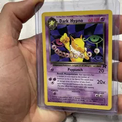 Pokemon Dark Hypno 26/82 Team Rocket-Unlimited Edition Rare Non-Holo MP WOTC Vtg - Image 2