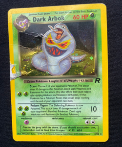 Pokemon TCG Dark Arbok Team Rocket 2/82 Holo Rare (HP VERY POOR) - Image 1