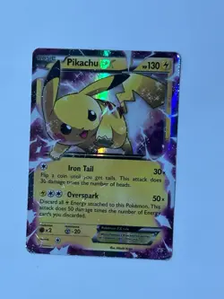 Pokemon - Pikachu-EX - XY Black Star Promo XY84 Holo Promo - 2015 LP - MP - Image 1