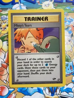 Misty's Tears 118/132 Uncommon Gym Challenge Pokemon TCG - Image 1