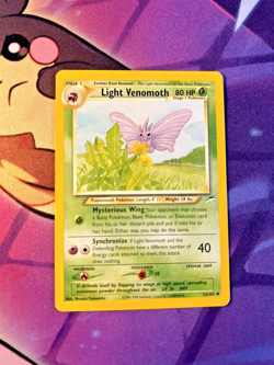 Light Venomoth - 53/105 [Neo Destiny Unlimited] Pokemon TCG - Uncommon - NM - Image 1