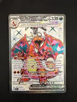 Pokemon TCG Charizard EX Obsidian Flames 215/197 Mint Condition - Image 1