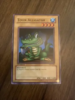 Yu-Gi-Oh Toon Alligator SDP-009 Starter Deck Pegasus 1st Edition Rare TCG LP - Image 1