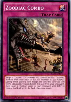 Zoodiac Combo RATE-EN071 Yu-Gi-Oh! Card Light Play 1st Edition - Image 1