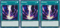 *** 3X RAIGEKI 3X *** PLAYSET PRISMATIC SECRET RARE TN19-EN010 YUGIOH! - Image 1