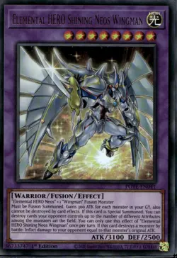 Elemental HERO Shining Neos Wingman 1st Ed Ultra Rare POTE-EN041 Yu-Gi-Oh! - Image 1