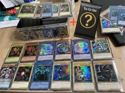 ✅ YuGiOh Karten Sammlung Gotterkarten Magier Rotaugiger Blauaugig + 1 Booster - Image 1