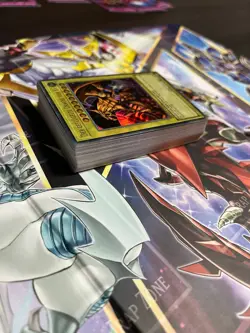 ✅ YuGiOh Karten Sammlung Gotterkarten Magier Rotaugiger Blauaugig + 1 Booster - Image 5