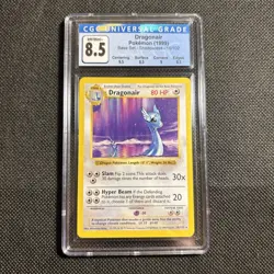 Dragonair Pokemon Card 1999 Base Set Unlimited 18/102 CGC 8.5 - Image 1