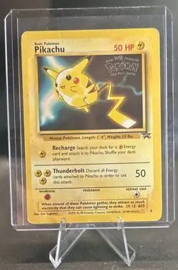 Pikachu Black Star Promo Card No.4 Kids WB Presents POKEMON The First Movie! - Image 1