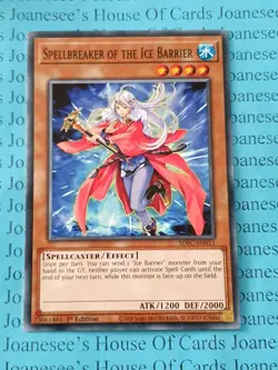 Spellbreaker of the Ice Barrier SDFC-EN011 Yu-Gi-Oh Card 1st Edition - Image 1
