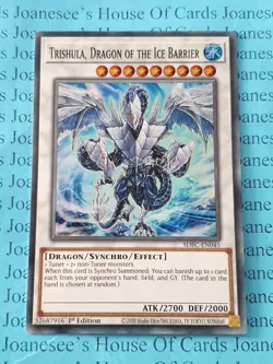 Trishula, Dragon of the Ice Barrier SDFC-EN045 Super Rare Yu-Gi-Oh Card - Image 1