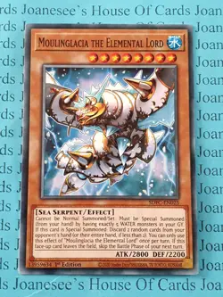 Moulinglacia the Elemental Lord SDFC-EN025 Yu-Gi-Oh Card 1st Edition - Image 1