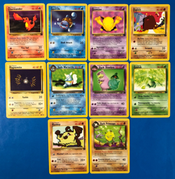 Vintage Pokemon Cards Team Rocket Lot Of 10 Non Holo LP-MP Charmander Squirtle - Image 1
