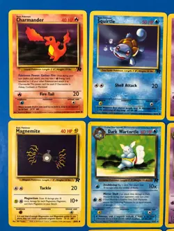 Vintage Pokemon Cards Team Rocket Lot Of 10 Non Holo LP-MP Charmander Squirtle - Image 2
