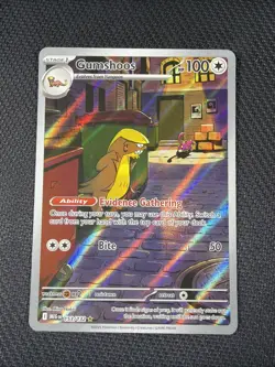 Gumshoos 153/132 - Mega Evolution Illustration Rare Raw Card - Image 1