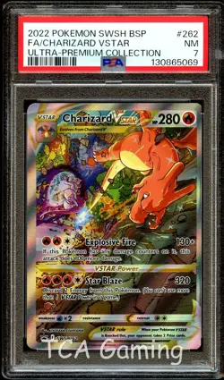 PSA 7 NEAR MINT Charizard VSTAR SWSH262 SWSH PROMO 262 Pokemon Card 069 - Image 1