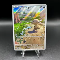 Pokemon Paldean Wooper 102/094 Phantasmal Flames Illustration Rare Holo TCG Card - Image 1